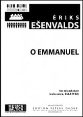 O Emmanuel SATB choral sheet music cover